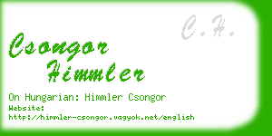 csongor himmler business card